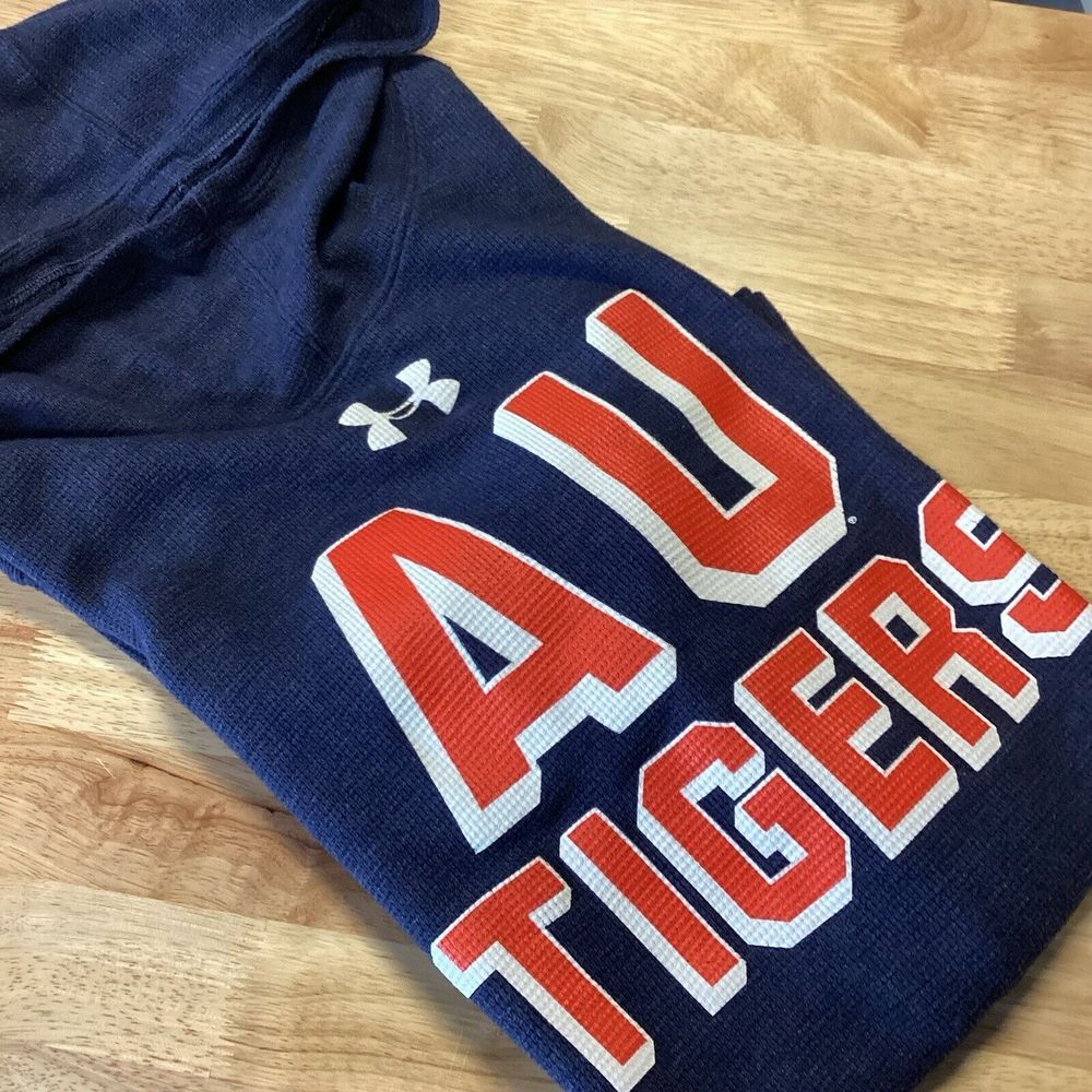 Men's Under Armour Auburn Tigers waffle knit scuba hoodie -‎ large